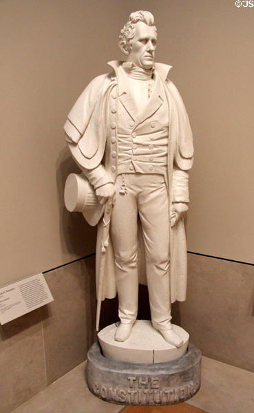 Andrew Jackson pine figurehead derivative after USS Constitution (c1860) by William H. Rumney at Metropolitan Museum of Art. New York, NY.