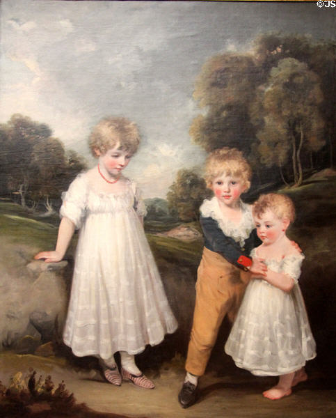 The Sackville Children painting (1796) by John Hoppner at Metropolitan Museum of Art. New York, NY.
