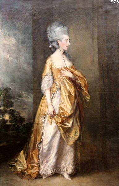 Mrs. Grace Dalrymple Elliott portrait (1778) by Thomas Gainsborough at Metropolitan Museum of Art. New York, NY.