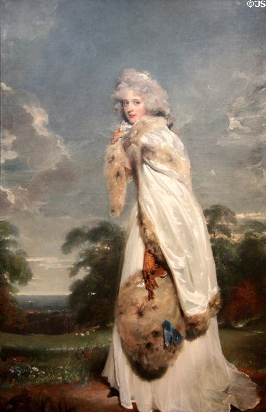 Elizabeth Farren portrait (1790) by Sir Thomas Lawrence at Metropolitan Museum of Art. New York, NY.