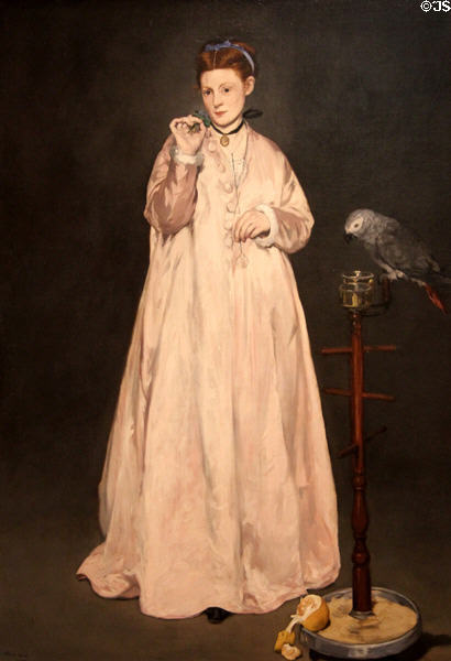Young Lady in 1866 painting (1866) by Édouard Manet at Metropolitan Museum of Art. New York, NY.