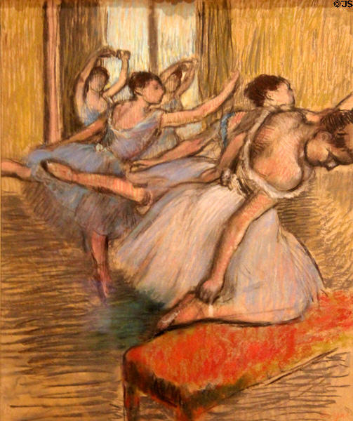 The Dancers pastel (after 1900) by Edgar Degas at Metropolitan Museum of Art. New York, NY.