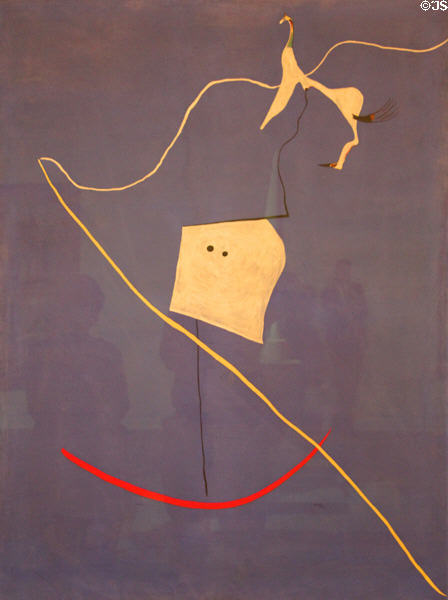 Circus Horse painting (1927) by Joan Miró at Metropolitan Museum of Art. New York, NY.