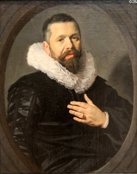 Portrait of a Bearded Man with a Ruff (1625) by Frans Hals at Metropolitan Museum of Art. New York, NY.