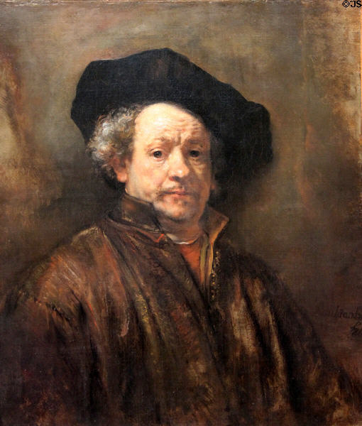 Self-portrait (1660) by Rembrandt at Metropolitan Museum of Art. New York, NY.