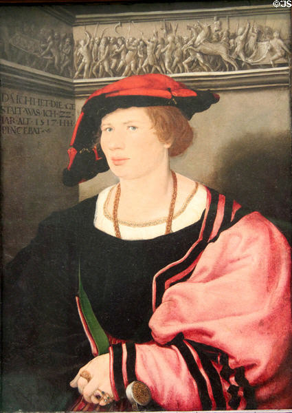 Benedikt von Hertenstein portrait (1517) by Hans Holbein Younger at Metropolitan Museum of Art. New York, NY.
