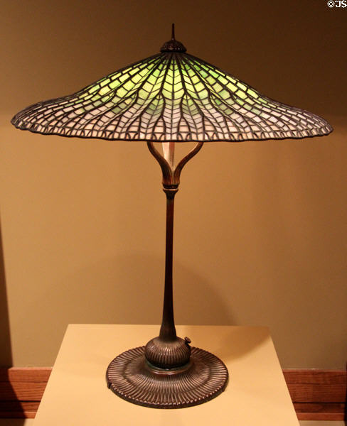 Lotus Pagoda lamp (c1900-15) by Tiffany Studios, New York City at Metropolitan Museum of Art. New York, NY.