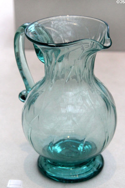 Glass cream pitcher (1820-45) prob. from Ohio at Metropolitan Museum of Art. New York, NY.