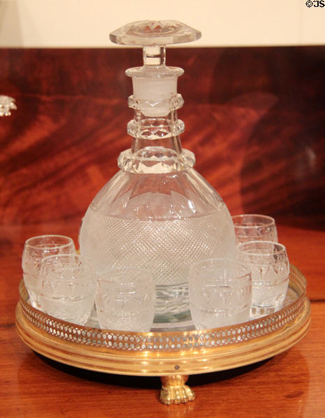 Brandy Decanter & Tumbler (19thC) prob. from England at Metropolitan Museum of Art. New York, NY.