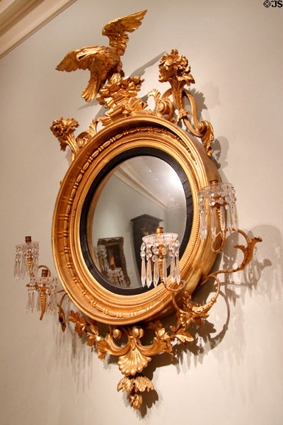Girandole mirror (1820-25) from USA at Metropolitan Museum of Art. New York, NY.
