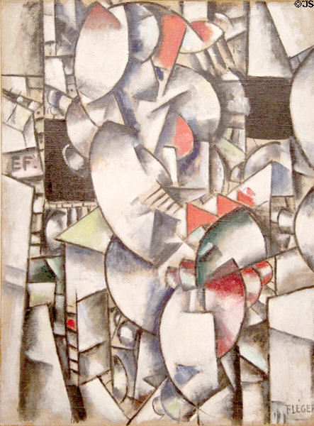 Nude Model in Studio painting (1912-13) by Fernand Léger at Guggenheim Museum. New York City, NY.