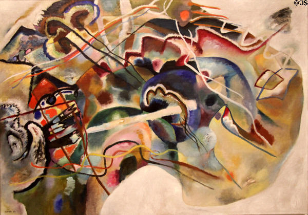 Painting with White Border (1912) by Vasily Kandinsky at Guggenheim Museum. New York City, NY.