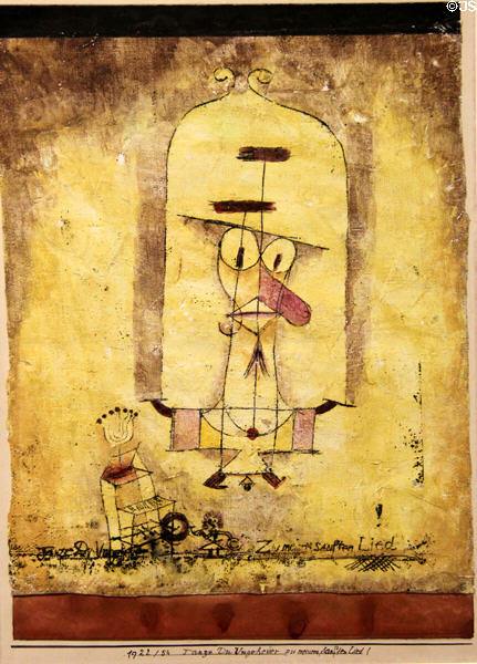Dance you Monster to My Soft Song! painting (1922) by Paul Klee at Guggenheim Museum. New York City, NY.