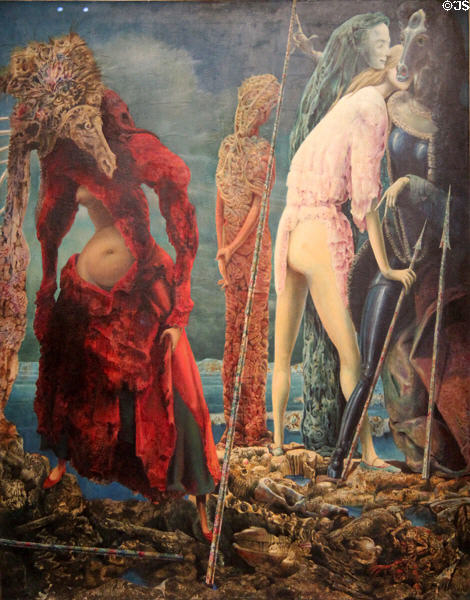 The Antipope painting (1941-2) by Max Ernst at Guggenheim Museum. New York City, NY.