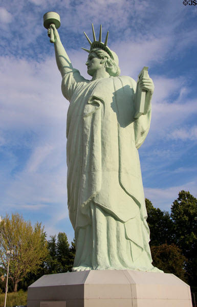 Replica of Statue of Liberty (c1900) at Brooklyn Museum. Brooklyn, NY.