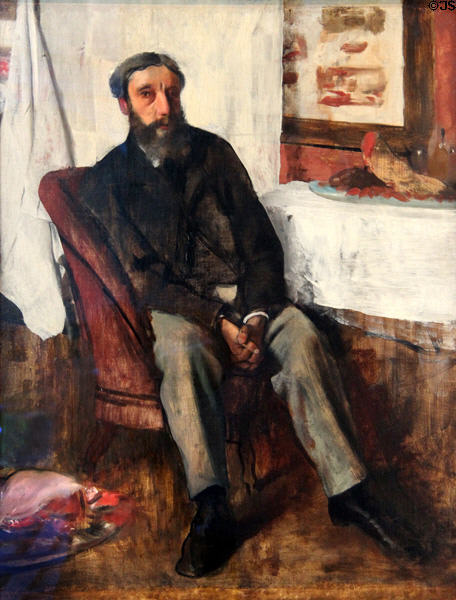 Portrait of a Man painting (c1866) by Edgar Degas at Brooklyn Museum. Brooklyn, NY.