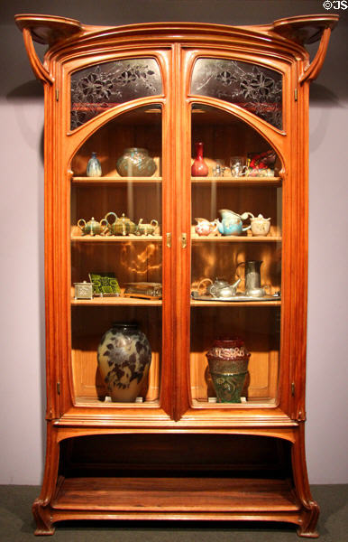 Art Nouveau armoire (c1904) by Jacques Gruber of France at Brooklyn Museum. Brooklyn, NY.