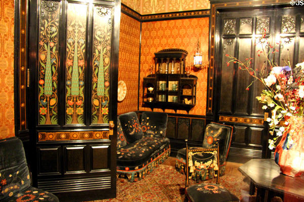 Moorish Room (c1878) from Worsham Mansion of New York City at Brooklyn Museum. Brooklyn, NY.