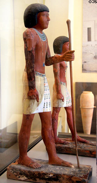 Egyptian statue of Metjetji (c2371-2288 BCE / Dynasty 5- 6) probably from Saqqara at Brooklyn Museum. Brooklyn, NY.