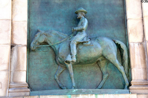 Ulysses S. Grant sculpture (1893-4) by W.R.O. Donovan & Thomas Eakins on Soldiers' & Sailors' Arch in Grand Army Plaza. Brooklyn, NY.