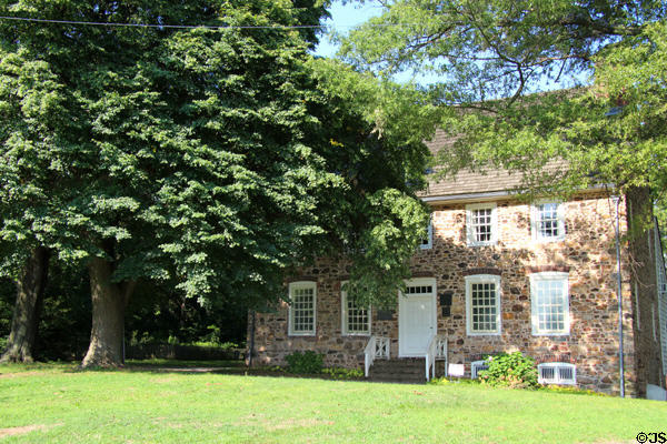 Conference House (aka Billopp House) (c1680) where on Sept. 11, 1776, British Lord Howe met Americans Benjamin Franklin, John Adams & Edward Rutledge for a peace conference after the battle of Long Island, in an attempt to halt the American Revolution. Staten Island, NY.
