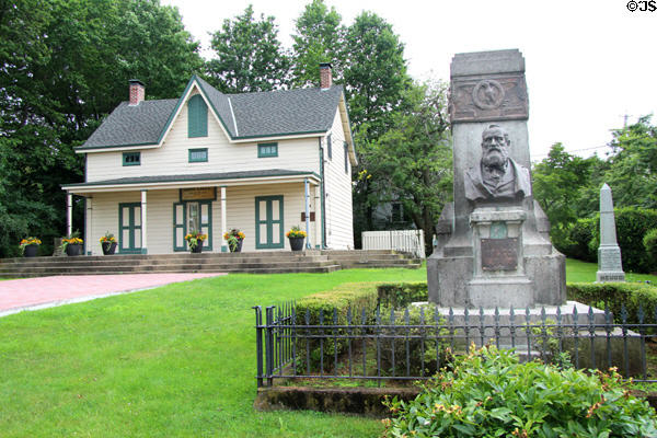 Garibaldi-Meucci Museum & monument to Antonio Meucci (1808-89). Staten Island, NY.