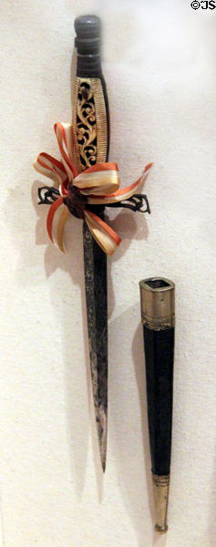 Giuseppe Garibaldi's dagger at Garibaldi-Meucci Museum. Staten Island, NY.