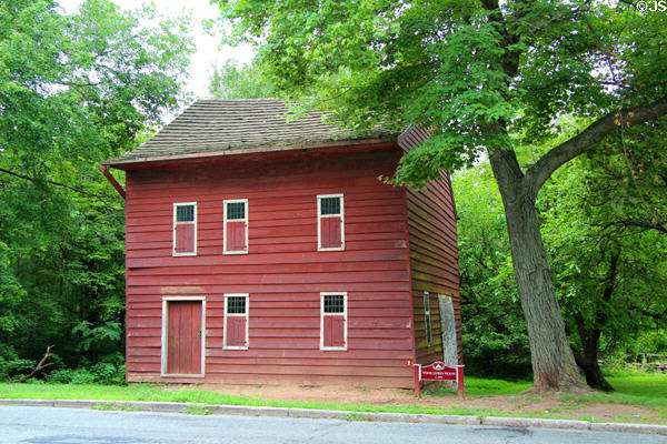 Voorlezer's House (c1695) at Historic Richmond Town. Staten Island, NY.