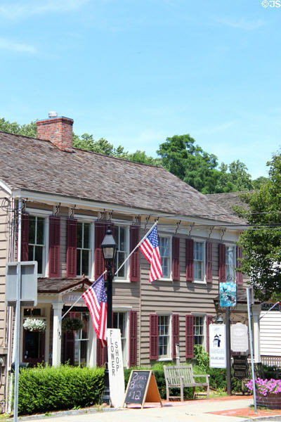 Heritage building on Main Street. Cold Spring Harbor, NY.