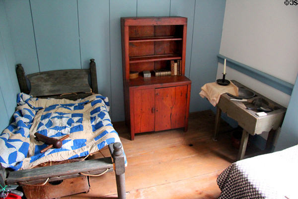 Rustic bedstead at Custom House Museum. Sag Harbor, NY.