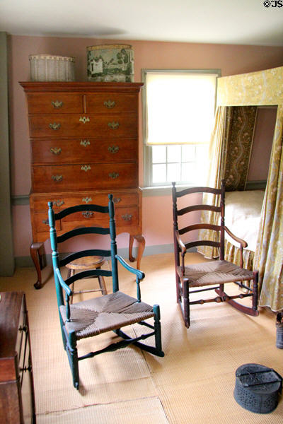 Highboy dresser & rocking chairs at Custom House Museum. Sag Harbor, NY.