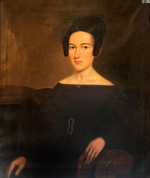 Portrait of Mrs. Wickham Havens at Sag Harbor Whaling Museum. Sag Harbor, NY.