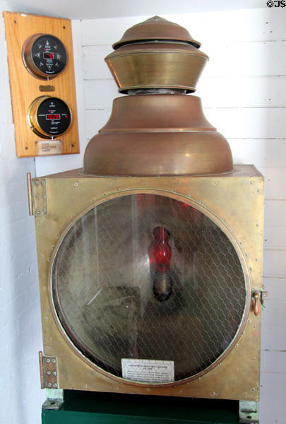 Locomotive Headlight Lantern (c1916) at Montauk Lighthouse museum. Montauk, NY.