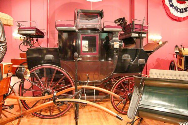Park drag (1901|) by Brewster & Co. of New York City at carriage collection of Long Island Museum. Stony Brook, NY.