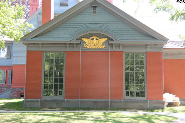 Exterior of 1905 North Room addition at Sagamore Hill National Historic Site. Cove Neck, NY.