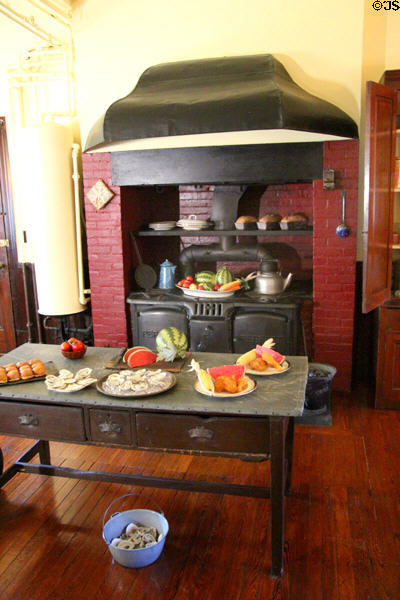 Kitchen at Roosevelt's House Sagamore Hill NHS. Cove Neck, NY.