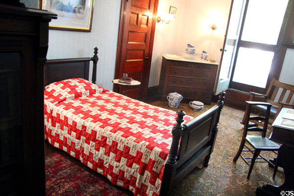 First guest room at Roosevelt's House Sagamore Hill NHS. Cove Neck, NY.