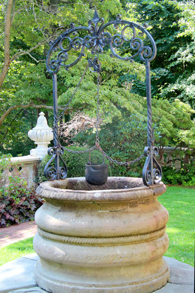 Garden well at Vanderbilt Mansion. Centerport, NY.