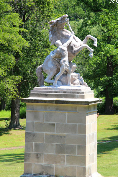 Horse Tamer statue in Gerry Park. Roslyn, NY.