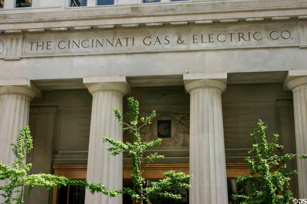 Cincinnati Gas & Electric Building entrance columns. Cincinnati, OH.