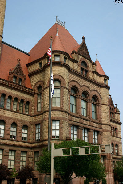 Facade of Cincinnati City Hall. Cincinnati, OH.