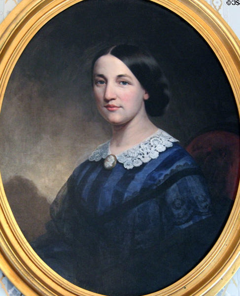 Portrait of Louisa May Torrey Taft (1827-1907) mother of President Taft at Taft House NHS. Cincinnati, OH.