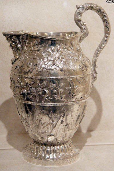 Silver pitcher owned by W.H. Taft at Taft House NHS. Cincinnati, OH.