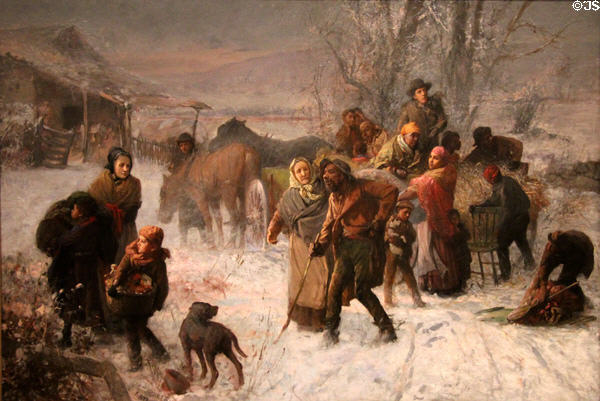 Underground Railroad painting (1893) by Charles T. Webber at Cincinnati Art Museum. Cincinnati, OH.