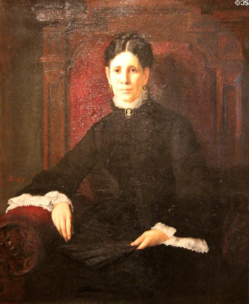 Frances Schillinger Hinkle portrait (1875) by Frank Duveneck at Cincinnati Art Museum. Cincinnati, OH.