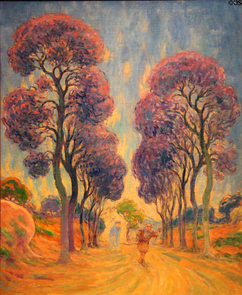 Road Under Trees painting (c1888) by Claude Schuffenecker of France at Cincinnati Art Museum. Cincinnati, OH.