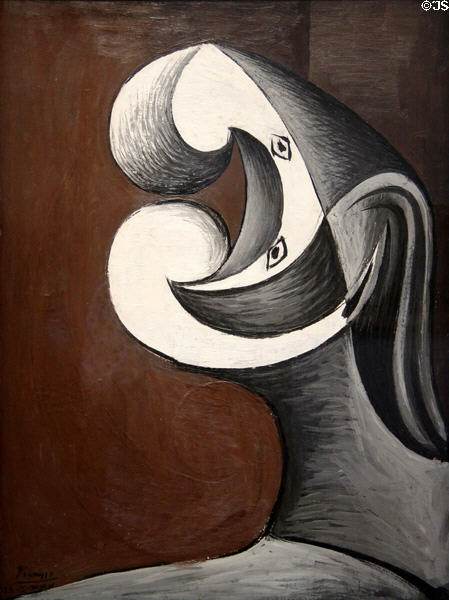 Abstraction (Head) painting (1930) by Pablo Picasso at Cincinnati Art Museum. Cincinnati, OH.