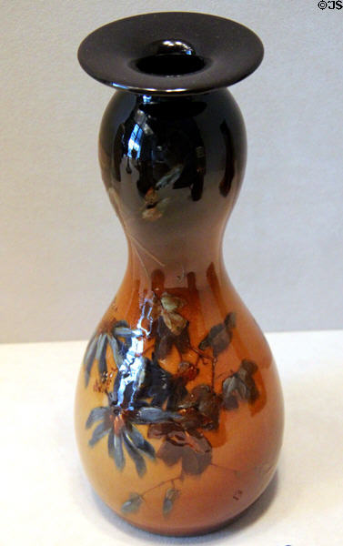 Earthenware vase (c1890-99) from St. Cloud, France at Cincinnati Art Museum. Cincinnati, OH.