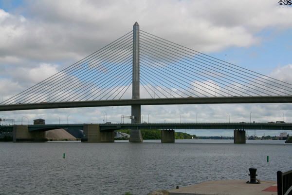 Craig Memorial (I-280) Bridges (2006) by Figg Bridge Engineers over Maumee River. Toledo, OH.