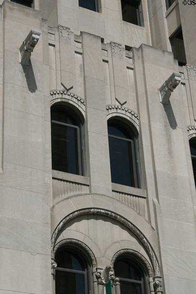 Art Deco elements of National City Bank. Toledo, OH.